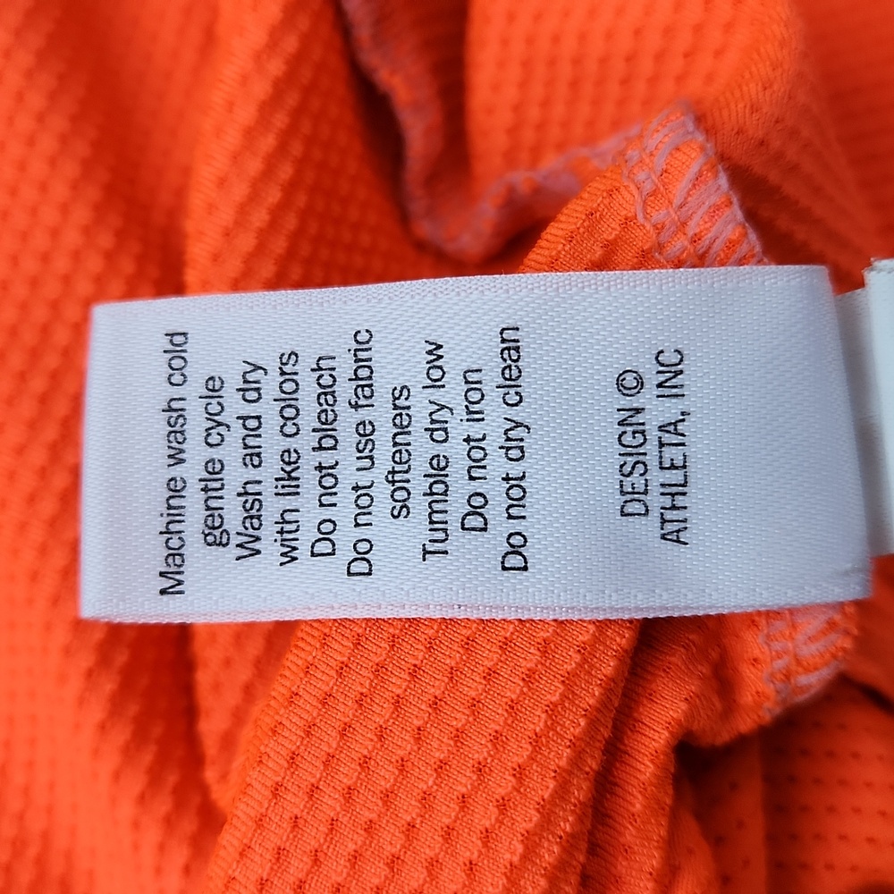 Athleta Bustle Tennis Skort Skirt Neon Orange Ember Size XS - Picture 10 of 13